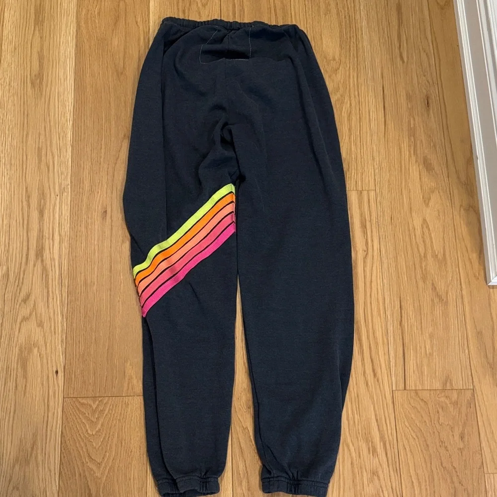 Aviator Nation Neon 5 stripe Chevron sweatpants - Picture 4 of 4
